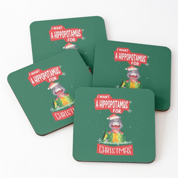 Item preview, I WANT A HIPPOPOTAMUS FOR CHRISTMAS designed and sold by Delicious Design ⭐⭐⭐⭐⭐.