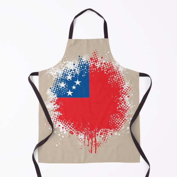 Item preview, Flag of Western Samoa - Splat designed and sold by pixelinga.