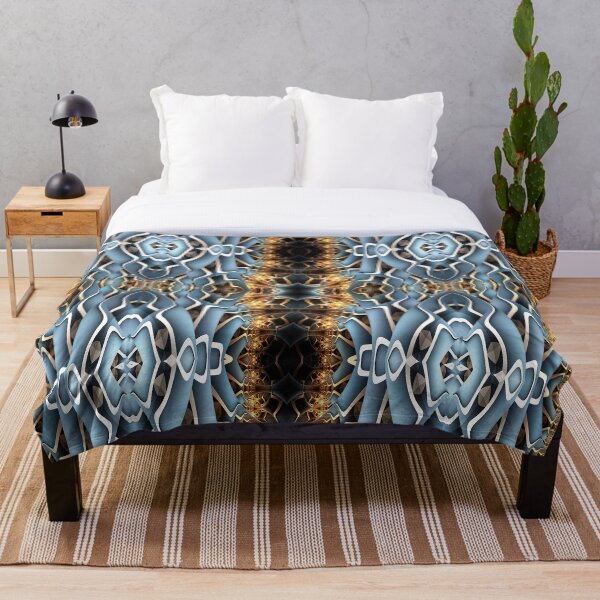Item preview,    ABSTRACT FLORAL DESIGN WITH BLUE TECTURE designed and sold by younikkfloral.