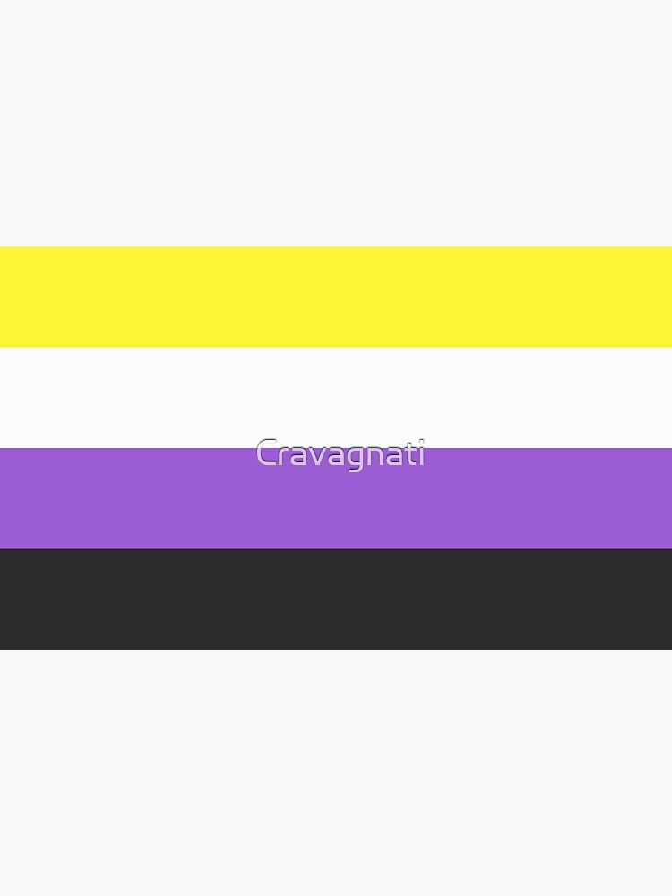 Non Binary Pride Flag Sticker For Sale By Cravagnati Redbubble 1048