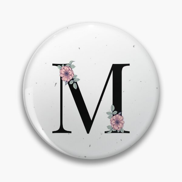 Item preview, Letter M Floral Monogram designed and sold by Pretty  Pixel.