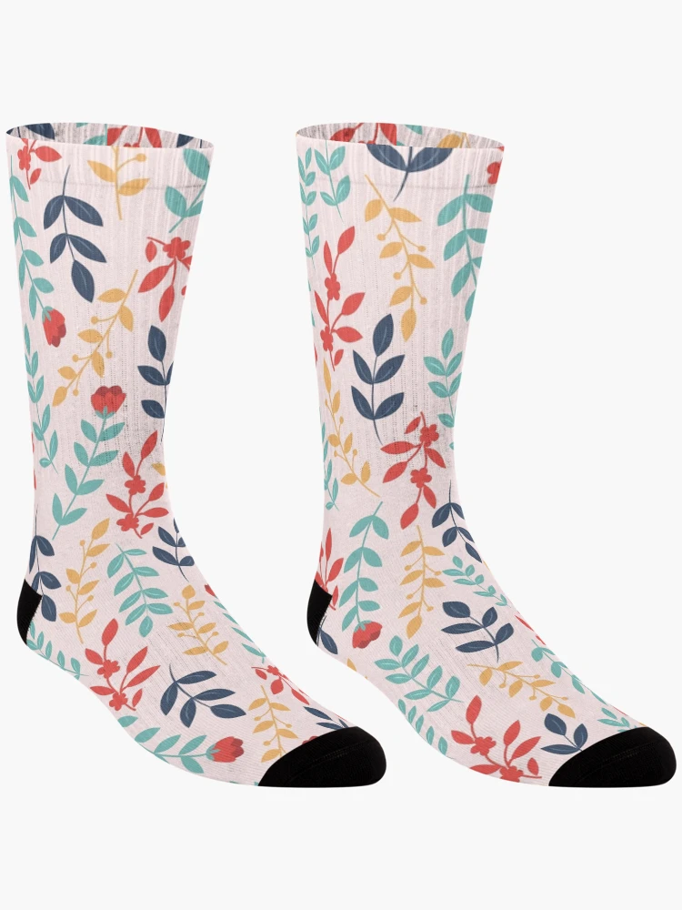 Thumbnail 3 of 5, Socks, Botanical Pattern designed and sold by PatternSquare.