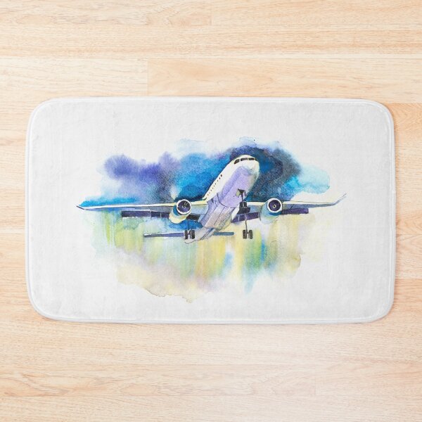 Item preview, Watercolor Flying Plane designed and sold by della95.