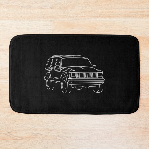 Item preview, 84 - 96  4 door USA 4x4 off road vehicle 3D outline white designed and sold by MandalaPics.
