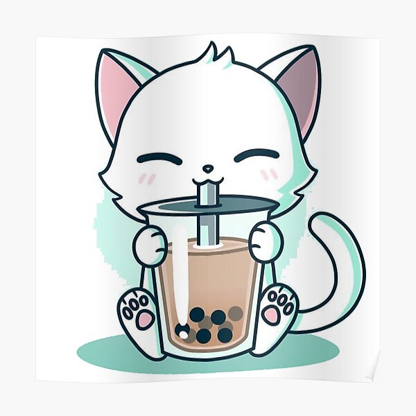 Boba Cat Wallpaper | PixLith