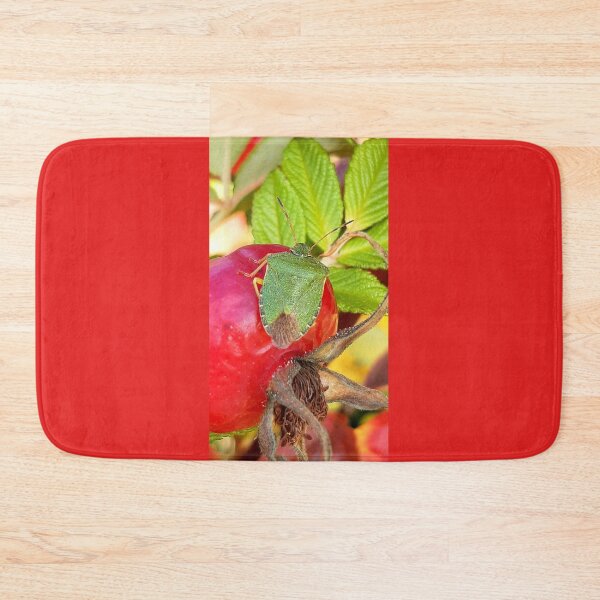 Item preview, Green beetle on red berry designed and sold by Emma  Amies.