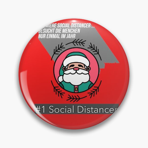 Item preview, Premier Soc Distancer-GermanSanta: Besucht die Menchen nur einmal im Jahr designed and sold by HamiltonmagicTs.