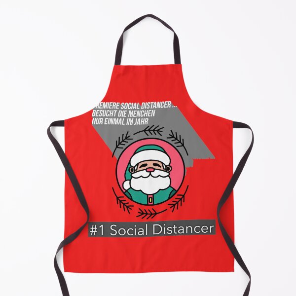 Item preview, Premier Soc Distancer-GermanSanta: Besucht die Menchen nur einmal im Jahr designed and sold by HamiltonmagicTs.