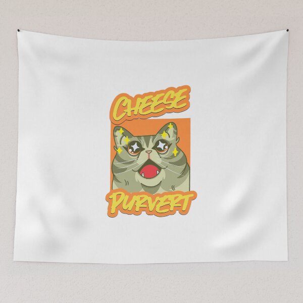 Item preview, Cheese Purvert Cat designed and sold by ashburylee.