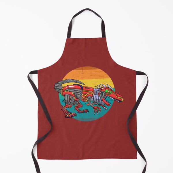 Item preview, Red Robotic Dino And Sunset designed and sold by Chubuter.