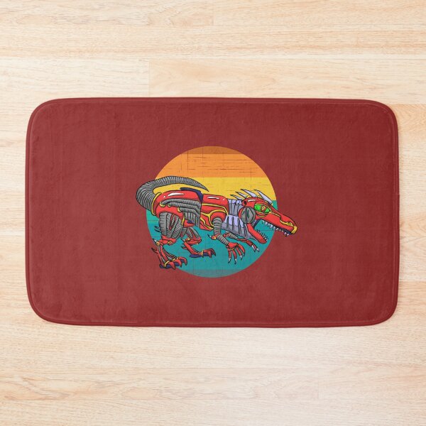 Item preview, Red Robotic Dino And Sunset designed and sold by Chubuter.