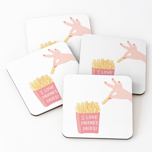 Item preview, I Love Friends Fries Funny Pun designed and sold by rustydoodle.