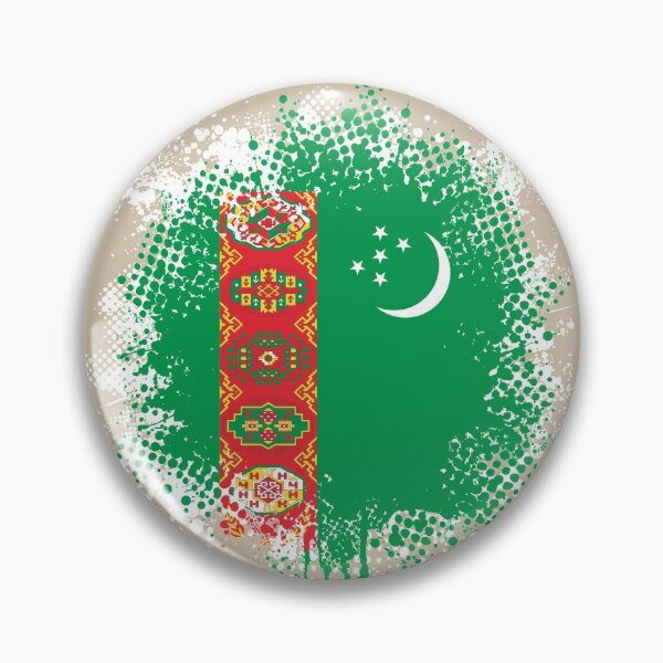 Item preview, Flag of Turkmenistan - Splat designed and sold by pixelinga.