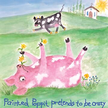 Artwork thumbnail, Poppit pretends to be crazy (illustrated by Des Mitchell) by Dennie Pasion