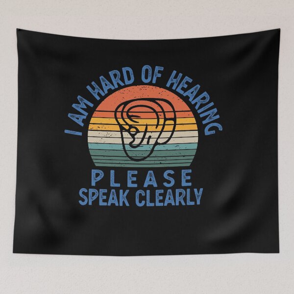 Item preview, HARD OF HEARING hearing impaired designed and sold by CodingForTech.