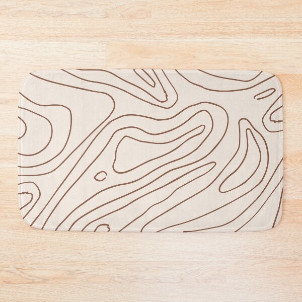 Item preview, Simple Minimalist Abstract Woby lines Earth Tones Pattern designed and sold by zedonee.