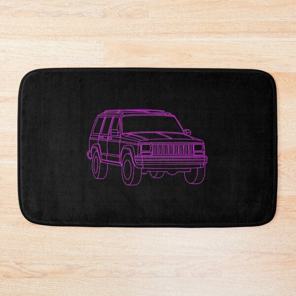 Item preview, 84 - 96 4 door USA 4x4 off road vehicle 3D outline purple designed and sold by MandalaPics.