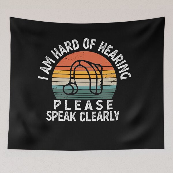 Item preview, HARD OF HEARING hearing impaired designed and sold by CodingForTech.