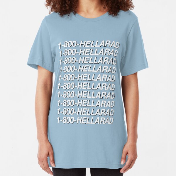 1-800-HELLARAD Slim Fit T-Shirt