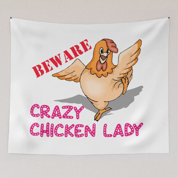 Item preview, Beware Crazy Chicken Lady designed and sold by partybitz.