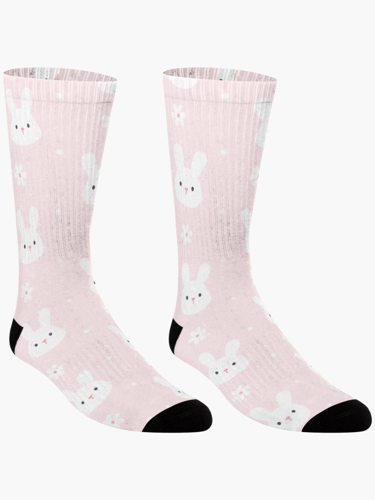 Thumbnail 3 of 5, Socks, Cute Rabbit Pattern designed and sold by PatternSquare.