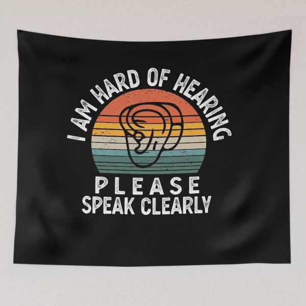 Item preview, HARD OF HEARING hearing impaired designed and sold by CodingForTech.