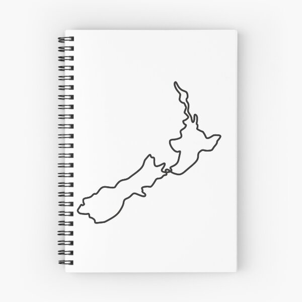 Item preview, Map of New Zealand Showing North Island and South Island Continuous Line Drawing designed and sold by patrimonio.