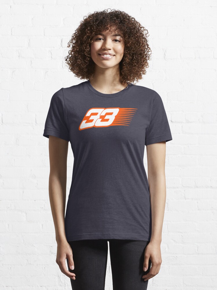 Max Verstappen 33 orange Essential T-Shirt for Sale by treasure