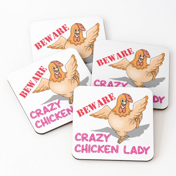 Item preview, Beware Crazy Chicken Lady designed and sold by partybitz.