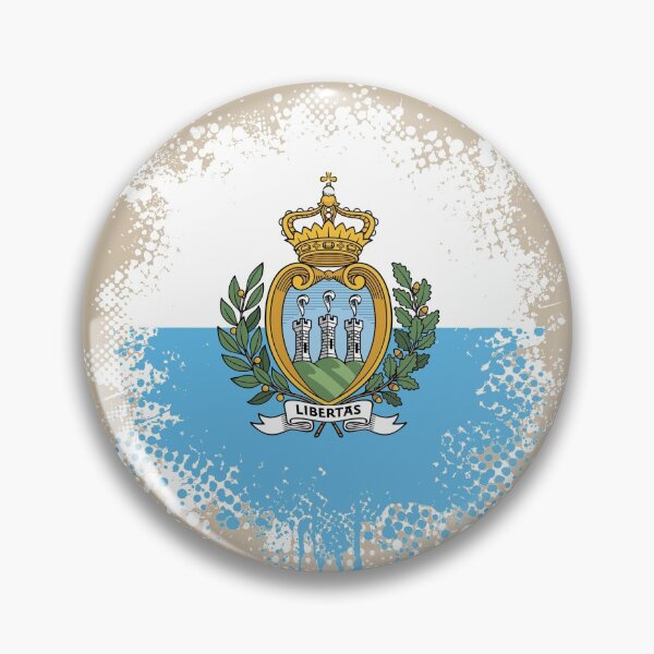 Item preview, Flag of San Marino - Splat designed and sold by pixelinga.