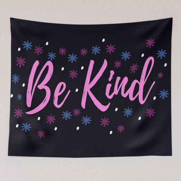 Item preview, Be Kind - Rosa con estrellas rojas y azules designed and sold by madtoyman.