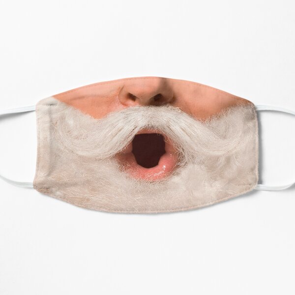 Santa Claus Real Photo Face Flat Mask