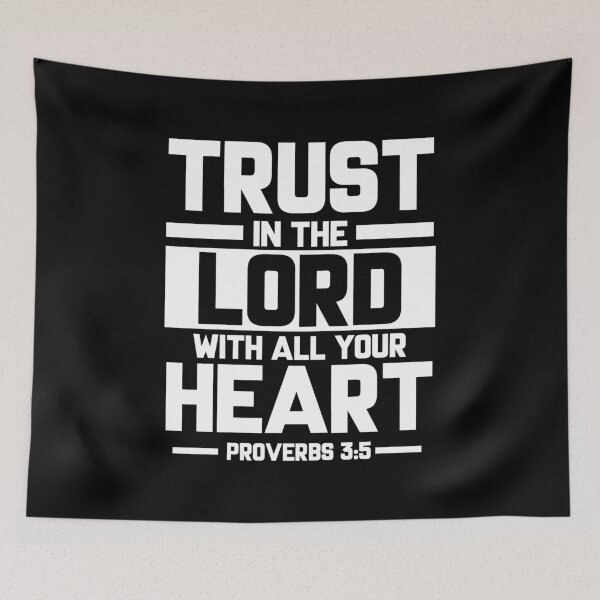 Item preview, Bible Verse Trust in the Lord with all your heart Proverbs 3:5 designed and sold by KA DESIGNS.