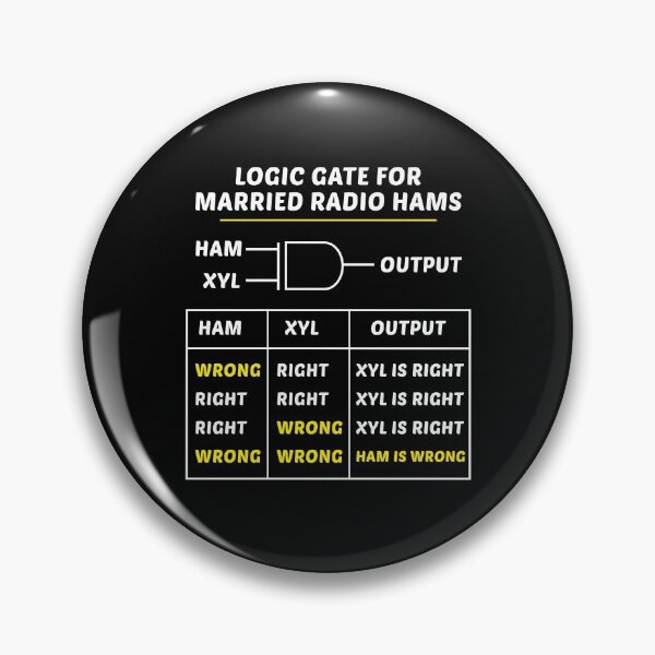 Item preview, Logic Gate for Married Ham Radio Operator Funny Gift designed and sold by TastefulTees.