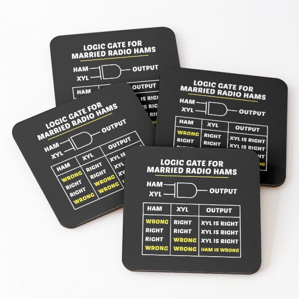Item preview, Logic Gate for Married Ham Radio Operator Funny Gift designed and sold by TastefulTees.