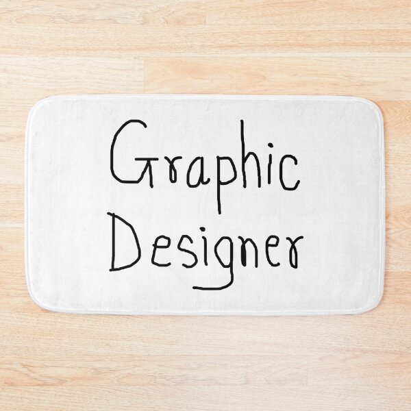 Item preview, Graphic Designer Design black font designed and sold by Piztees.