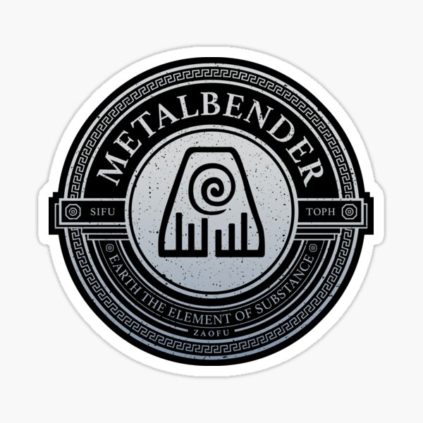 ATLA Metal Symbol: Avatar The Last Airbender-Inspired Design Sticker