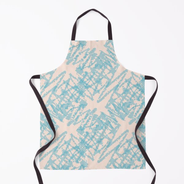 Item preview, abstract pattern with blue distressed shapes designed and sold by rysunki-malunki.