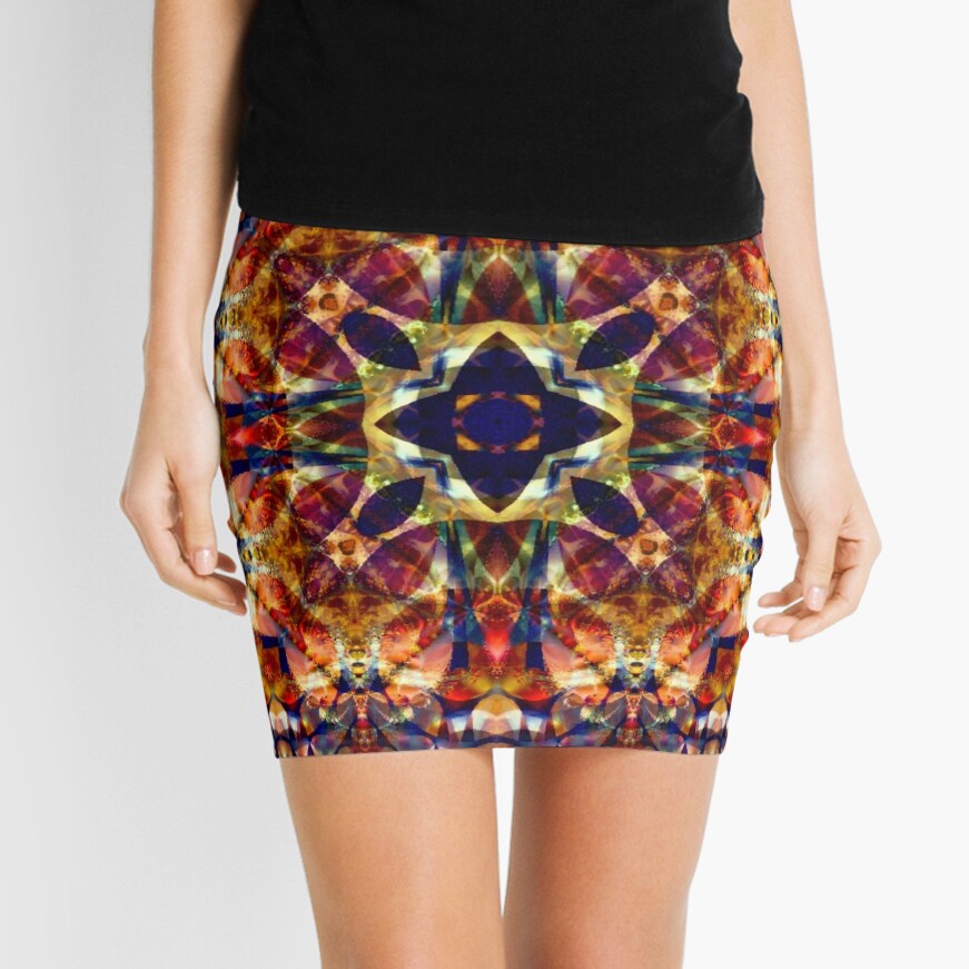 Fractal Fantasia No 1 Mini Skirt