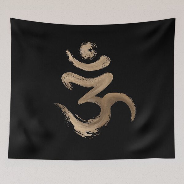 Item preview, OM symbol - Golden Brushstroke designed and sold by k9printart.