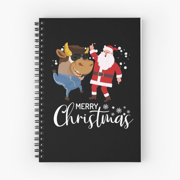Item preview, Merry Christmas & Happy New Year 2021 - Funny Ox Dancing With Santa Cool Xmas Gift designed and sold by FunnySunny T-Shirts.