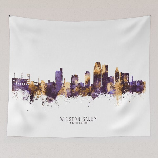 Item preview, Winston-Salem North Carolina Skyline designed and sold by ArtPrints.
