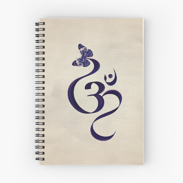 Item preview, OM symbol and Butterfly - watercolor designed and sold by k9printart.