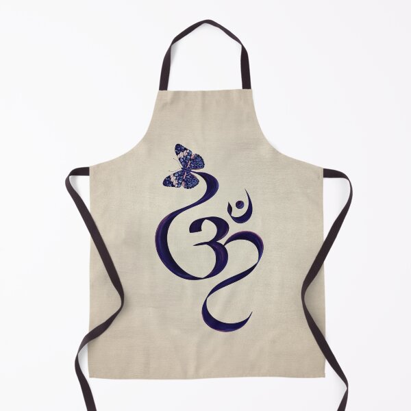 Item preview, OM symbol and Butterfly - watercolor designed and sold by k9printart.