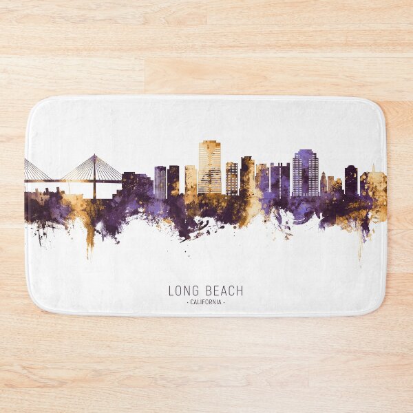 Item preview, Long Beach California Skyline designed and sold by ArtPrints.