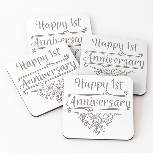 Item preview, Happy 1st Anniversary designed and sold by 4AllTimes.