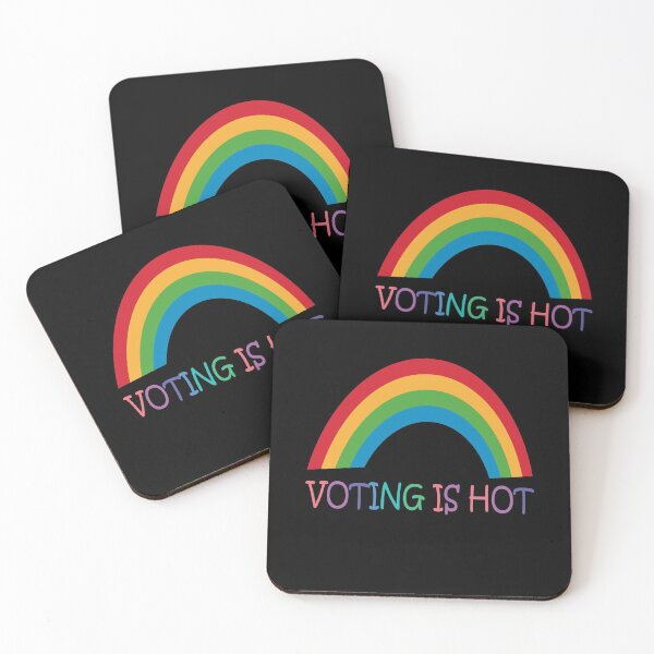 Item preview, Rainbow Voting Is Hot designed and sold by Custom Crest.