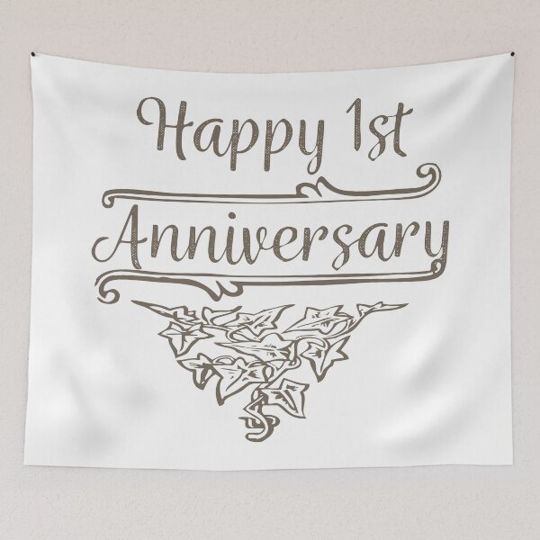 Item preview, Happy 1st Anniversary designed and sold by 4AllTimes.