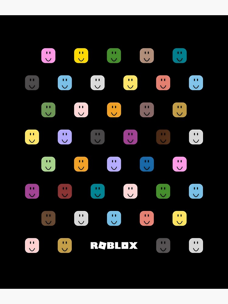 Blox Party Noob Head Face Smile | Art Print