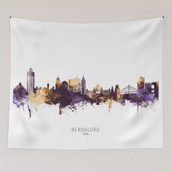 Item preview, Bengaluru Skyline India Bangalore designed and sold by ArtPrints.